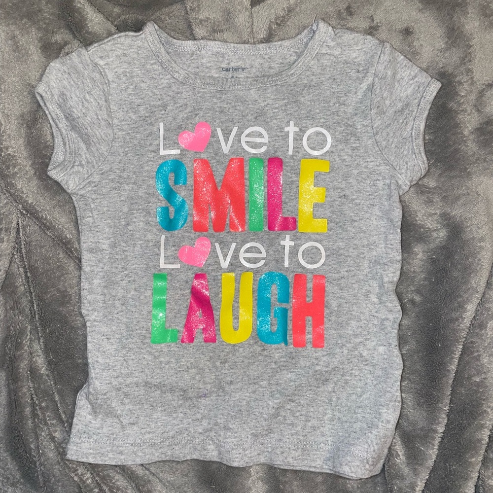 -kids 4t love to smile love to laugh t-shirt